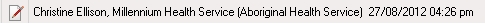 Example status bar