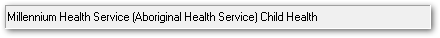 Status bar showing Encounter place\, mode & program